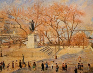 Square du vert galant mañana soleada 1902 Camille Pissarro Pinturas al óleo